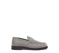 Christian Louboutin The Plato Velour Loafers - Grey - 45 (IT45 / UK11)