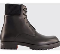 CHRISTIAN LOUBOUTIN Trapman TCT 2 Calfskin Leather Combat Boots with a Lug Sole - Size: 41 - male