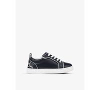 Christian Louboutin Vy Kids Funnyto Logo-print Leather Low-top Trainers 4-9 Years Eur 34 / 2 Uk Adult