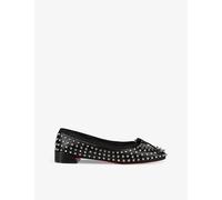 Christian Louboutin Womens Black Sweetie Jane Spikes Leather Pumps Eur 37.5 / 4.5 Uk Women