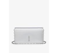Christian Louboutin Womens Christian Louboutin Bettina Leather Clutch Bag Silver 1 Size