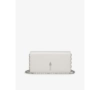 Christian Louboutin Womens Christian Louboutin Bettina Leather Clutch Bag White/Silver 1 Size