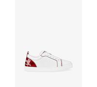 Christian Louboutin Womens Christian Louboutin Fun Louise Junior Leather Low-Top Trainers White/Loubi Eur 36.5 / 3.5 UK Women