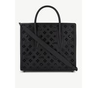 Christian Louboutin Womens Christian Louboutin Paloma S Medium Loubinthesky Leather Tote Bag Black/Ultra