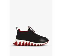 Christian Louboutin Womens Christian Louboutin Tiketa Run Leather and Mesh Trainers Black Eur 39 / 6 UK Women