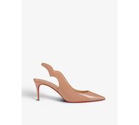 Christian Louboutin Womens Nude Hot Chick 70 Patent-leather Slingback Sandals Eur 34 / 1 Uk Women