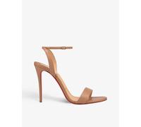 Christian Louboutin Womens Nude Loubigirl 100 Leather Heeled Sandals Eur 34.5 / 1.5 Uk Women