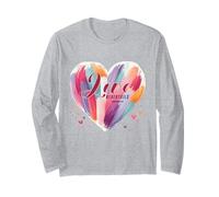 Christian Love Never Fails Bible Verse Heart Long Sleeve T-Shirt