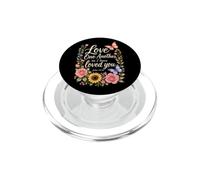 Christian Love One Another John 13:34 Floral Faith Gift PopSockets PopGrip for MagSafe