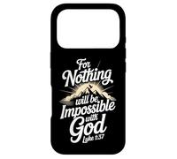 Christian Luke 1:37 Bible Verse Religious Jesus God Amen Joy Case for iPhone 17 Pro
