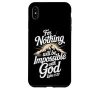 Christian Luke 1:37 Bible Verse Religious Jesus God Amen Joy Case for iPhone XS Max