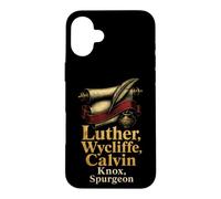 Christian Luther Wycliffe Calvin Knox Spurgeon Men Gift Case for iPhone 16 Plus