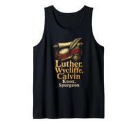 Christian Luther Wycliffe Calvin Knox Spurgeon Men Gift Tank Top