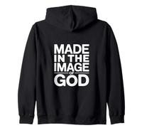 Christian Made In The Image Of God Scripture Faith Zip Hoodie