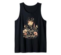 Christian Made to Worship Psalm 95:1 Faith Gift Tank Top