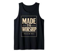 Christian Made to Worship Psalm 95:1 Faith Gift Tank Top