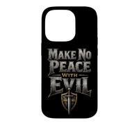 Christian Make No Peace With Evil Man Of God Gift Case for iPhone 14 Pro