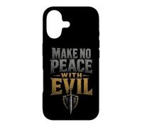 Christian Make No Peace With Evil Man Of God Gift Case for iPhone 17