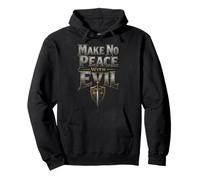 Christian Make No Peace With Evil Man Of God Gift Pullover Hoodie