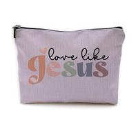 Christian Makeup Bag Christian gifts for women, Love Like Jesus - Purple