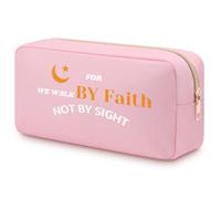 Christian Makeup Bag Gifts for Women Bible Verse Makeup Bag Religious Catholic Gifts Inspirational Scripture Double Side Cosmetic Bag for Prayer Wife Mother Female Coworker Toiletry Bag