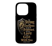 Christian Man Of God Be Strong And Courageous Gift Case for iPhone 14 Pro