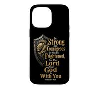 Christian Man Of God Be Strong And Courageous Gift Case for iPhone 14 Pro Max