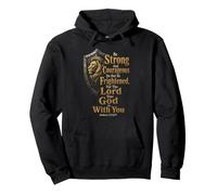Christian Man Of God Be Strong And Courageous Gift Pullover Hoodie