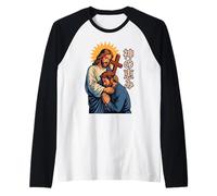 Christian Manga Jesus Embrace God’s Grace Kanji Anime Art Raglan Baseball Tee
