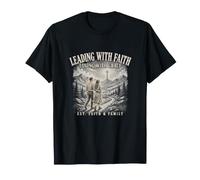 Christian Marriage Leading with Faith T-Shirt