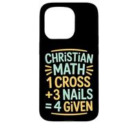 Christian Math One Cross Three Nails Four Given Case for iPhone 15 Pro