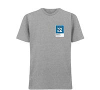 Christian McCaffrey 22 Panthers Jersey Frame Men's T-Shirt - Gray / M
