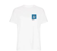 Christian McCaffrey 22 Panthers Jersey Frame Men's T-Shirt - White / 3XL