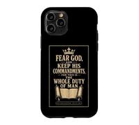 Christian Men Fear God Keep His Commandments Gift Case for iPhone 11 Pro