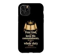 Christian Men Fear God Keep His Commandments Gift Case for iPhone 11 Pro