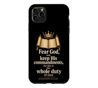 Christian Men Fear God Keep His Commandments Gift Case for iPhone 11 Pro Max