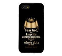 Christian Men Fear God Keep His Commandments Gift Case for iPhone SE (2020) / 7/8