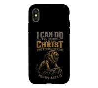 Christian Men I Can Do All Things Philippians 4:13 Gift Case for iPhone X/XS
