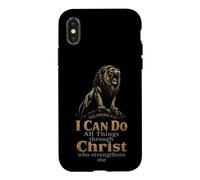 Christian Men I Can Do All Things Philippians 4:13 Gift Case for iPhone X/XS