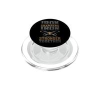 Christian Men Iron Sharpens Iron Stronger Together Gift PopSockets PopGrip for MagSafe