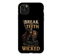Christian Men Knight Serpent Break The Teeth Of The Wicked Case for iPhone 11 Pro Max