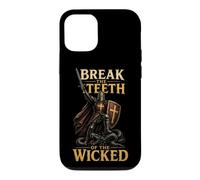 Christian Men Knight Serpent Break The Teeth Of The Wicked Case for iPhone 12/12 Pro