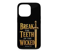 Christian Men Psalm 3:7 Break The Teeth Of The Wicked Sword Case for iPhone 13 Pro