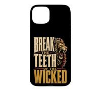 Christian Men Roaring Lion Break The Teeth Of The Wicked Case for iPhone 15 Plus