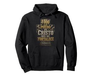 Christian Men Todo Lo Puedo En Cristo Fortalece Pullover Hoodie