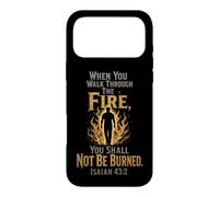 Christian Men Walk Through The Fire Isaiah 43:2 Faith Gift Case for iPhone 17 Pro Max