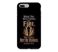 Christian Men Walk Through The Fire Isaiah 43:2 Faith Gift Case for iPhone 7 Plus/8 Plus