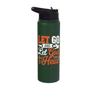 Christian Mental Health Depression Religious Jesus Christ Stainless Steel Insulated Water Bottle