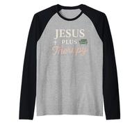 Christian Mental Health Jesus Therapy Bible Boundaries Raglan Baseball Tee