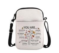 Christian Merch Gift Religion Bible Verse Crossbody Bag for Christian Faith Based Bag Religious Gifts Bapitism Gift (YOU ARE Cross)